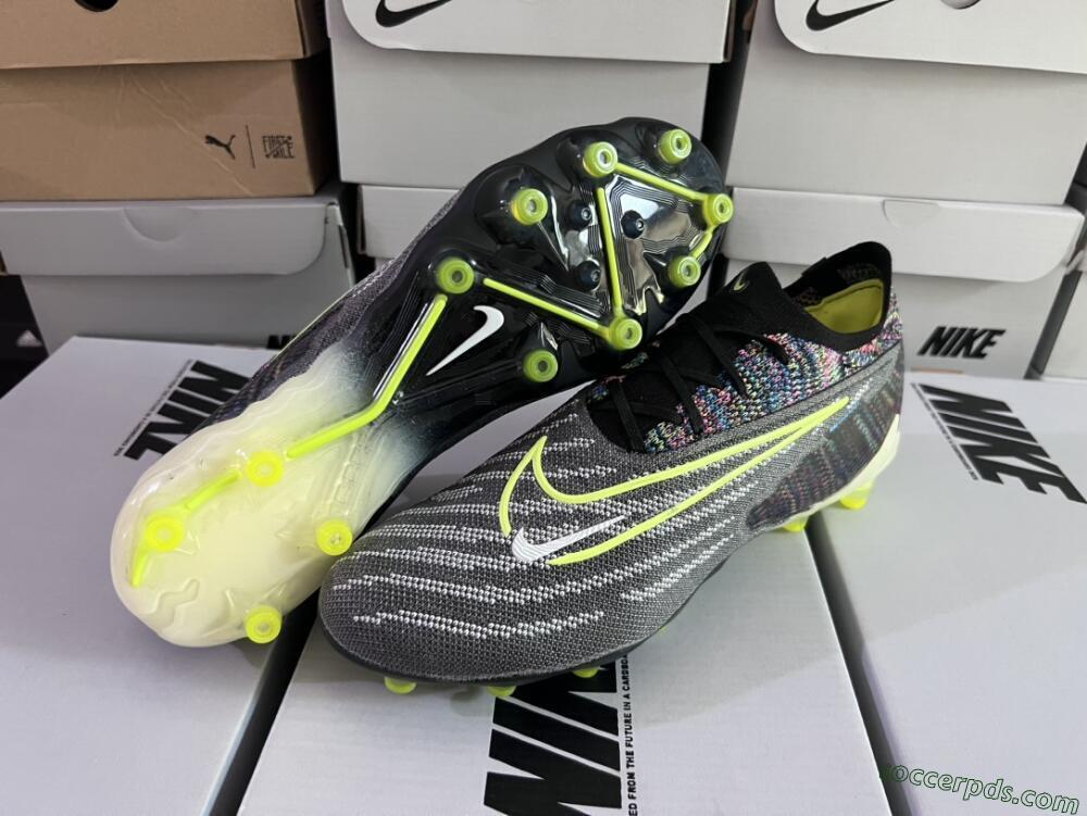 Nike Phantom GX Elite AG Low-Tops Football Boots - Grey/Green