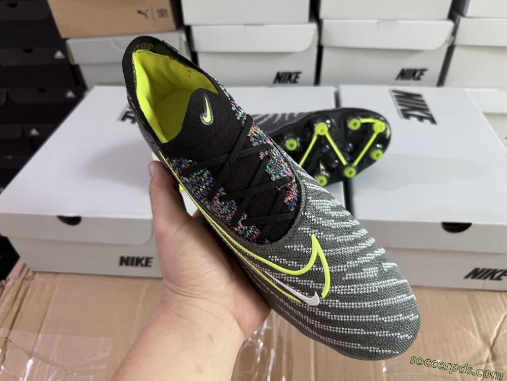 Nike Phantom GX Elite AG Low-Tops Football Boots - Grey/Green