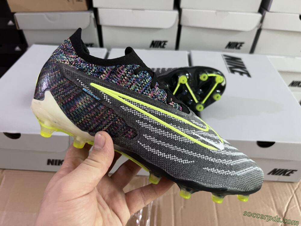Nike Phantom GX Elite AG Low-Tops Football Boots - Grey/Green