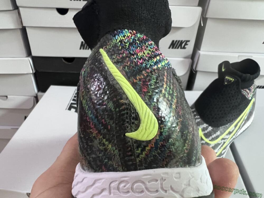 Nike Phantom GX Elite TF High-Tops Football Shoes - Grey/Green/Black/Rainbow