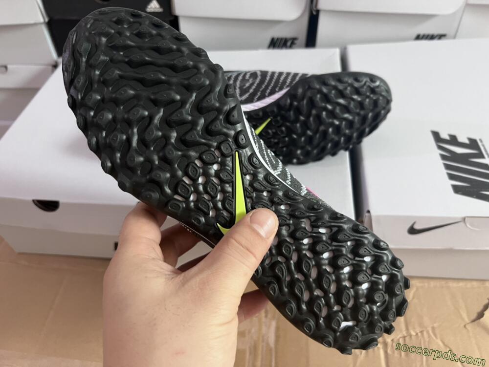 Nike Phantom GX Elite TF High-Tops Football Shoes - Grey/Green/Black/Rainbow