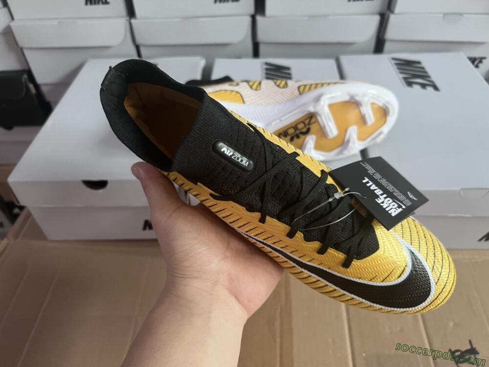 Nike Air Zoom Mercurial Superfly 9 Elite FG High-Tops Football Boots - Yellow/Black/White