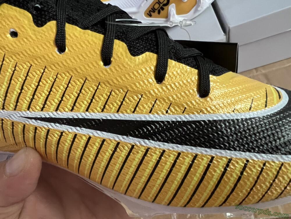 Nike Air Zoom Mercurial Superfly 9 Elite FG High-Tops Football Boots - Yellow/Black/White