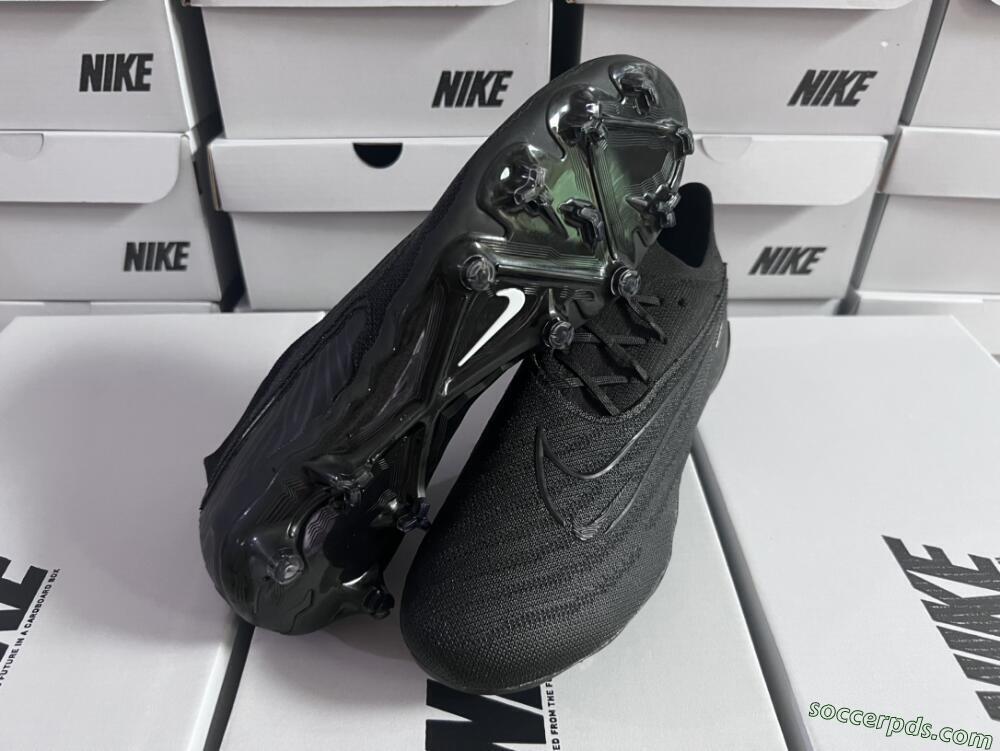 Nike Phantom GX Elite FG Low-Tops Football Boots - Black/White/Black