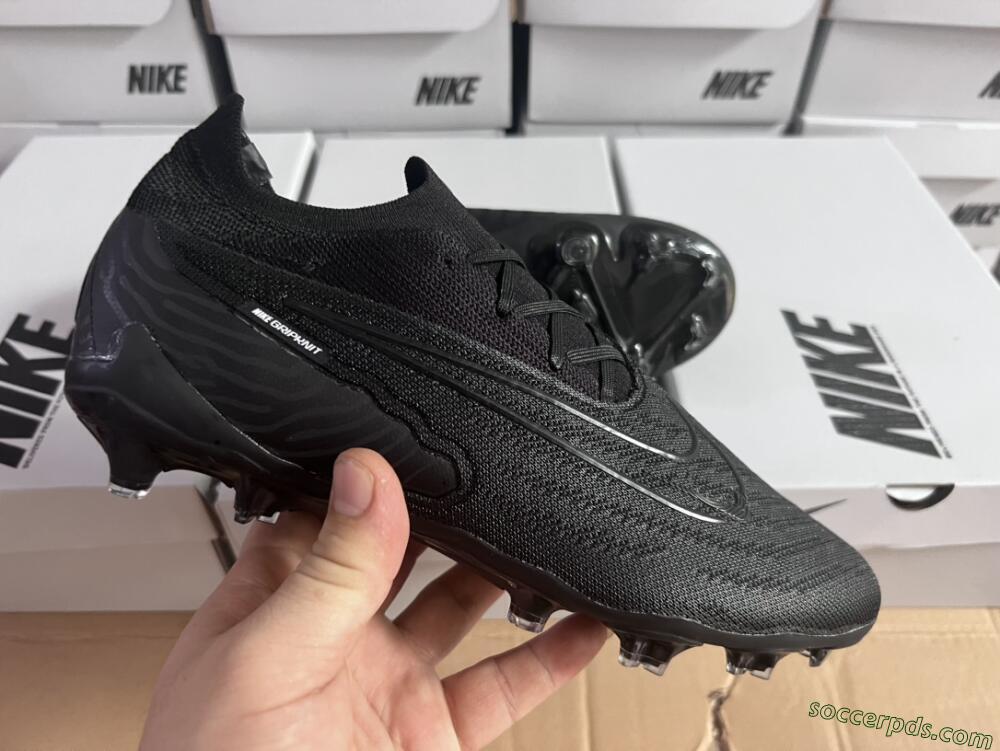 Nike Phantom GX Elite FG Low-Tops Football Boots - Black/White/Black
