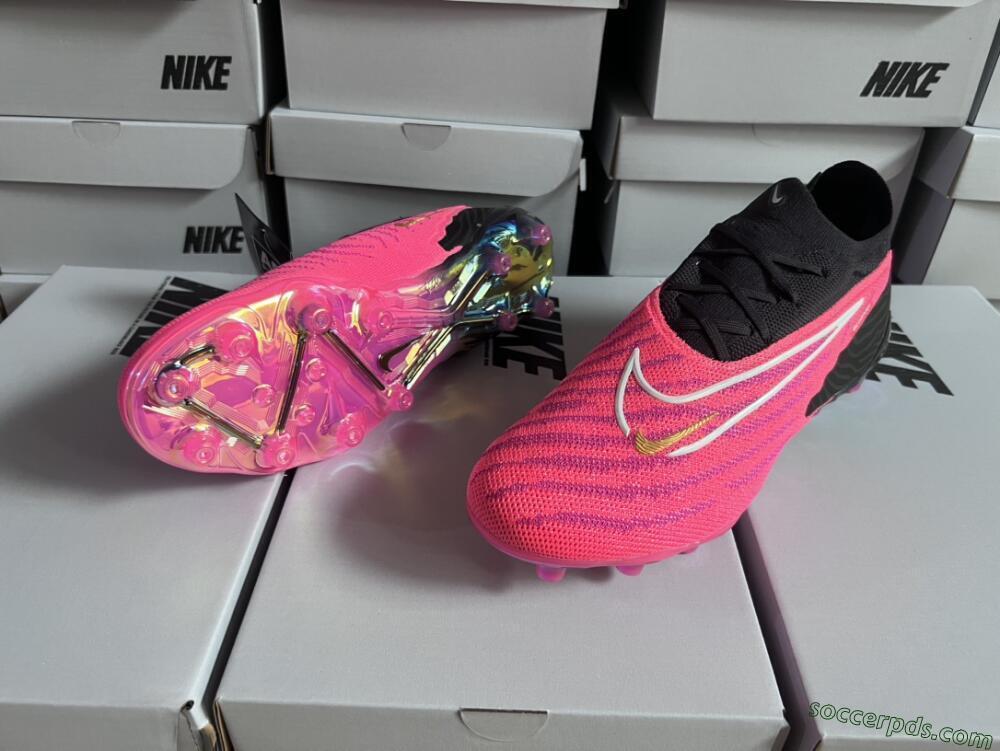 Nike Phantom GX Elite AG Low-Tops Football Boots - Pink/White/Black