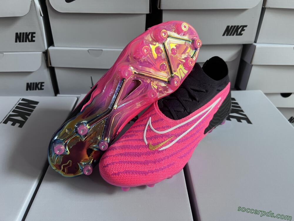 Nike Phantom GX Elite AG Low-Tops Football Boots - Pink/White/Black