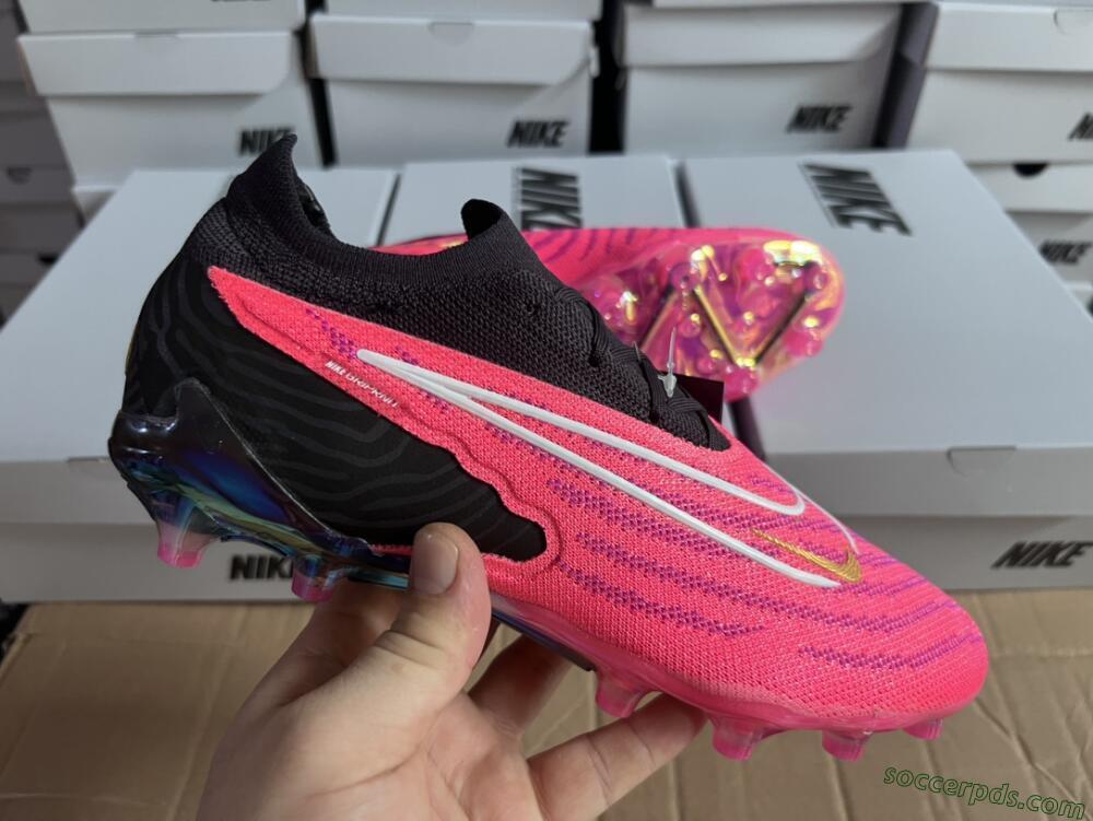 Nike Phantom GX Elite AG Low-Tops Football Boots - Pink/White/Black