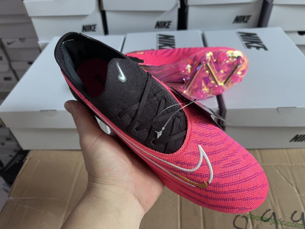 Nike Phantom GX Elite AG Low-Tops Football Boots - Pink/White/Black