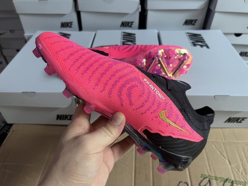 Nike Phantom GX Elite AG Low-Tops Football Boots - Pink/White/Black