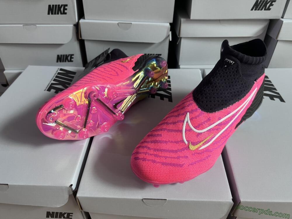 Nike Phantom GX Elite DF AG High-Tops Football Boots - Pink/White/Black