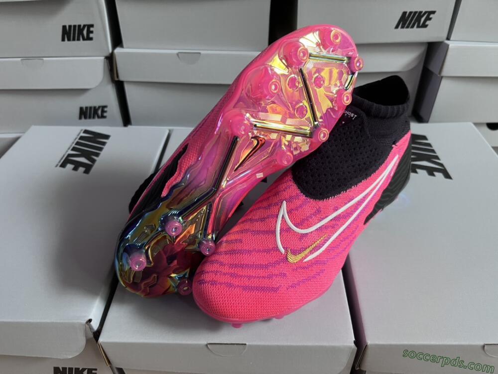 Nike Phantom GX Elite DF AG High-Tops Football Boots - Pink/White/Black
