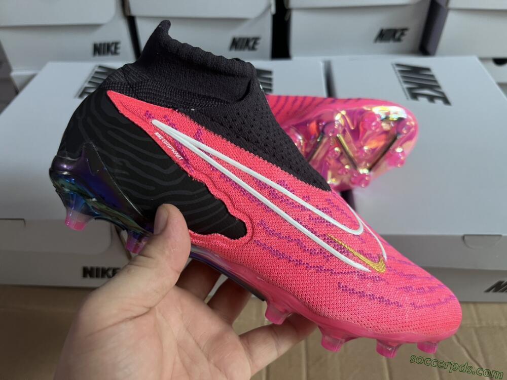 Nike Phantom GX Elite DF AG High-Tops Football Boots - Pink/White/Black