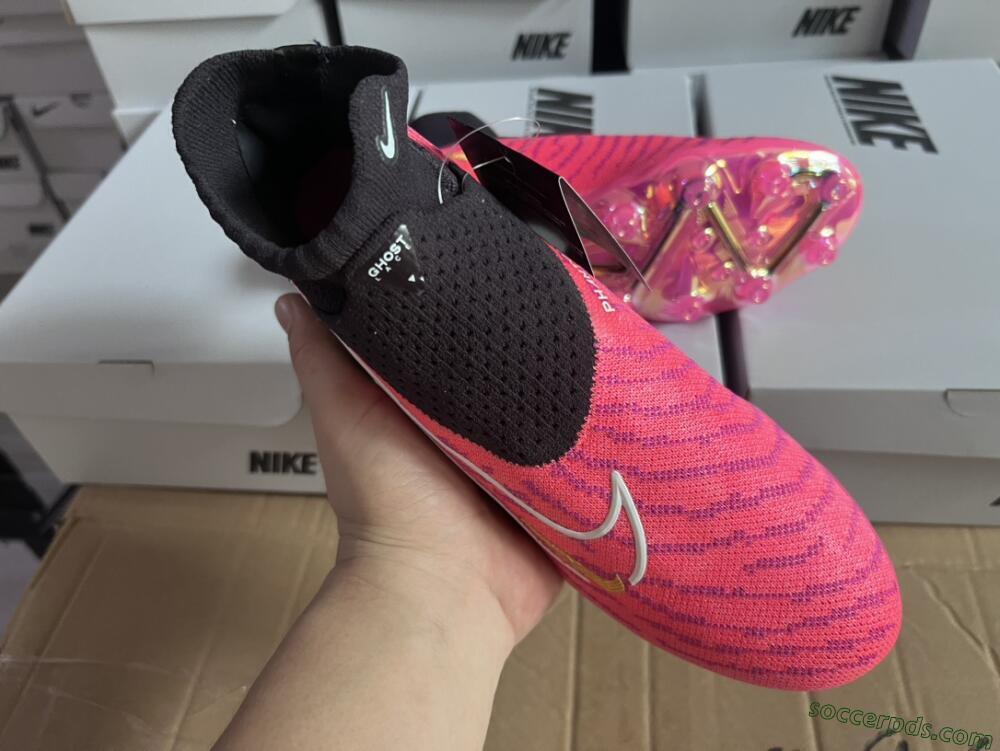 Nike Phantom GX Elite DF AG High-Tops Football Boots - Pink/White/Black