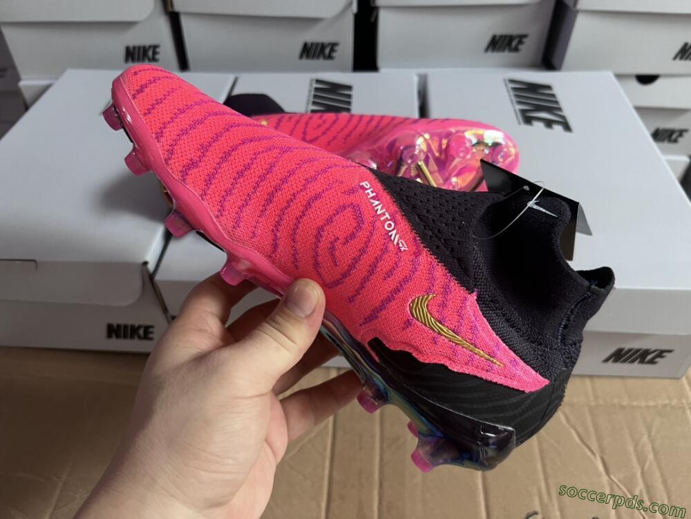 Nike Phantom GX Elite DF AG High-Tops Football Boots - Pink/White/Black