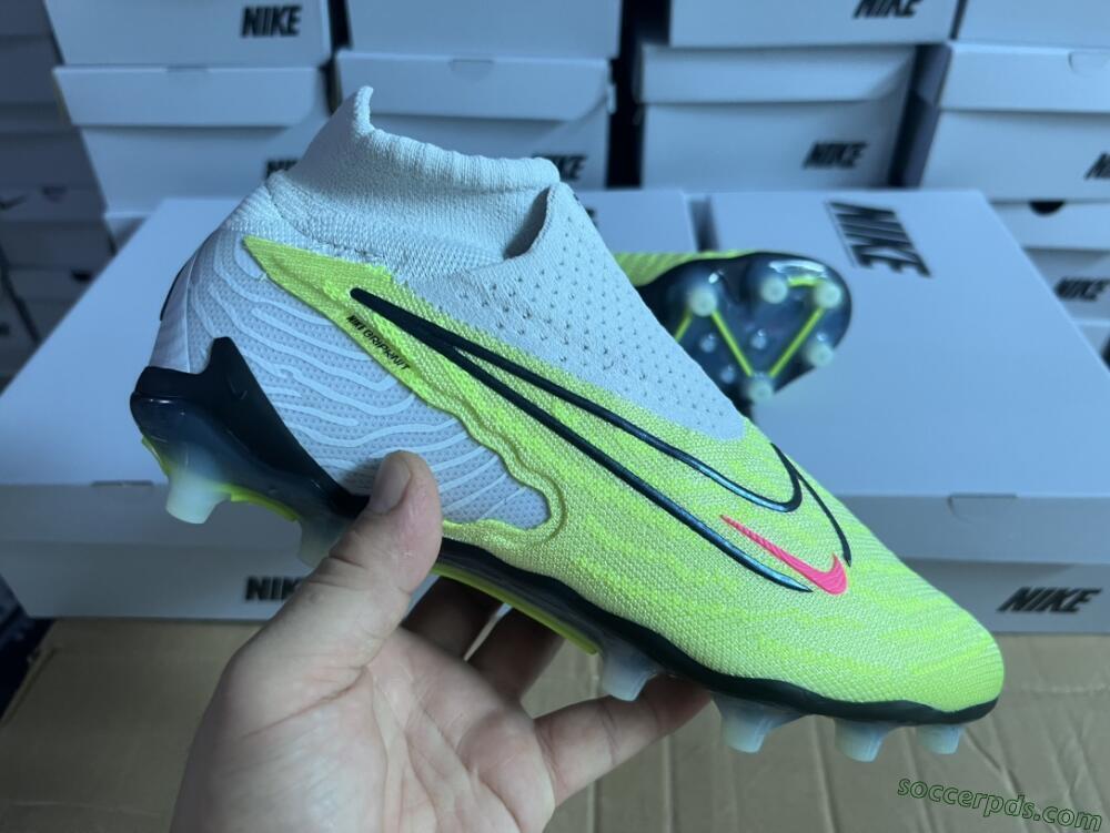 Nike Phantom GX Elite DF AG High-Tops Football Boots - Green/Blue/White