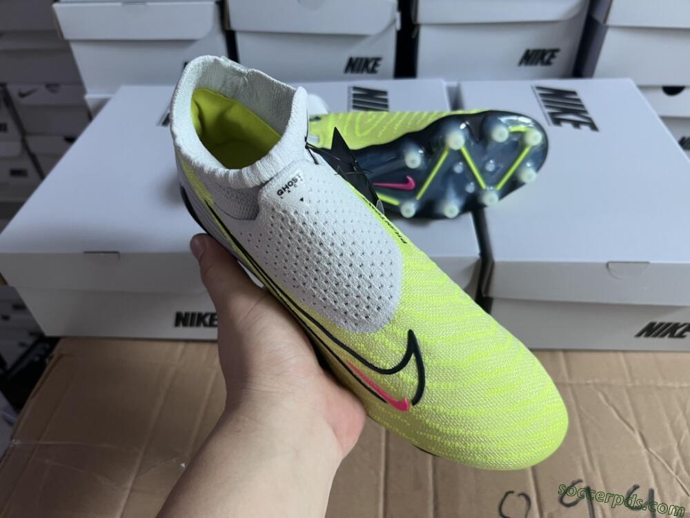 Nike Phantom GX Elite DF AG High-Tops Football Boots - Green/Blue/White