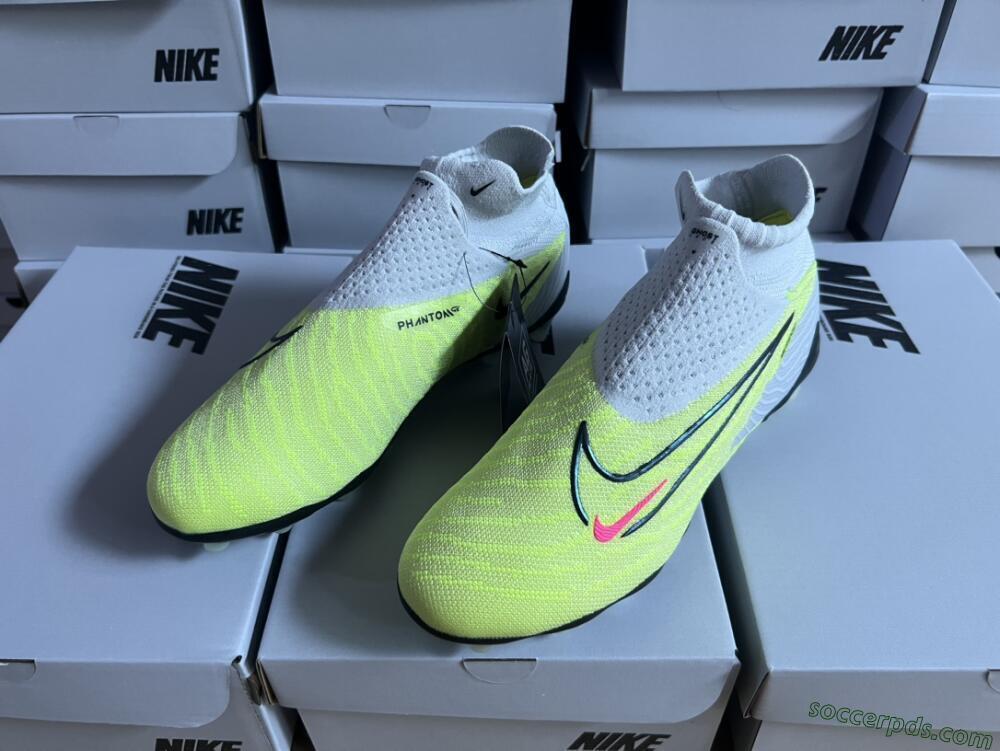 Nike Phantom GX Elite DF AG High-Tops Football Boots - Green/Blue/White