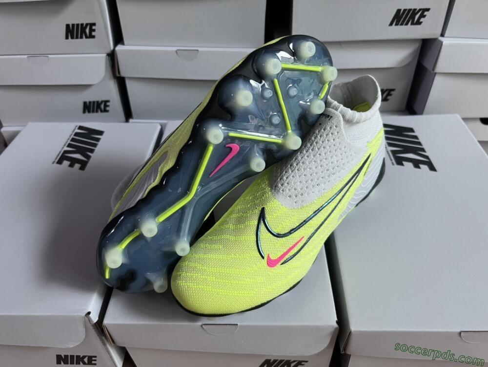 Nike Phantom GX Elite DF AG High-Tops Football Boots - Green/Blue/White