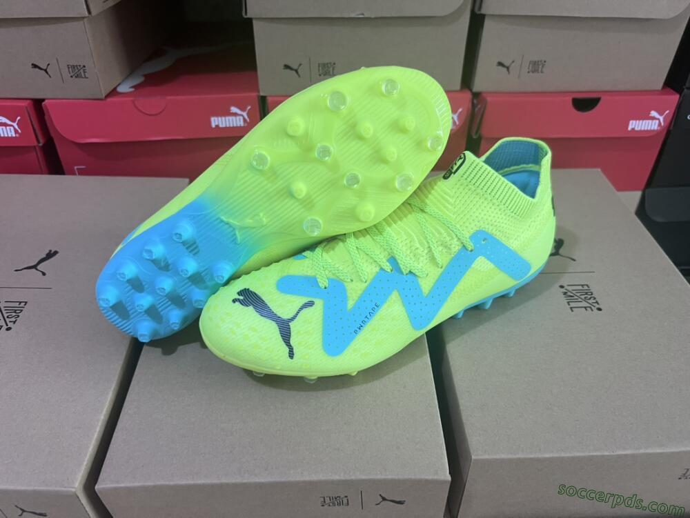 Puma Future Ultimate MG Low-Tops Football Boots - Yellow/Blue