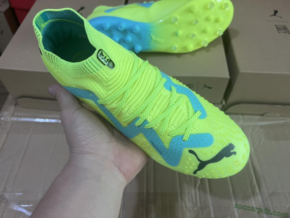 Puma Future Ultimate MG Low-Tops Football Boots - Yellow/Blue