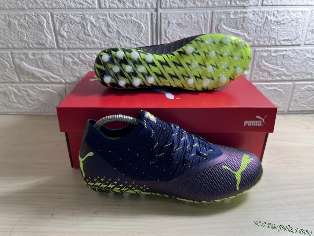 Puma Future Z 1.3 Instinct MG Low-Tops Football Boots - Black/Green