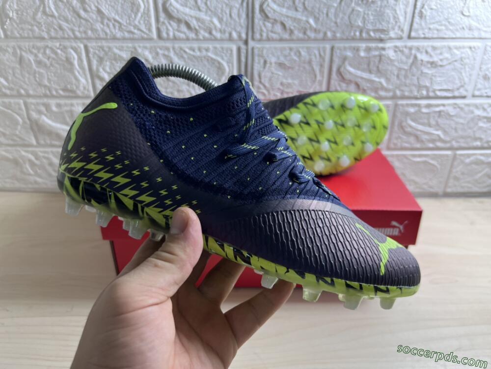 Puma Future Z 1.3 Instinct MG Low-Tops Football Boots - Black/Green