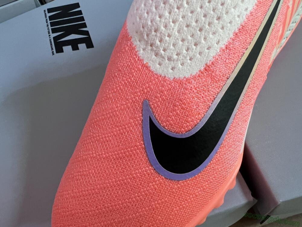 Nike Phantom GX Elite DF Link TF High-Tops Football Shoes - Orange/Black/Pink