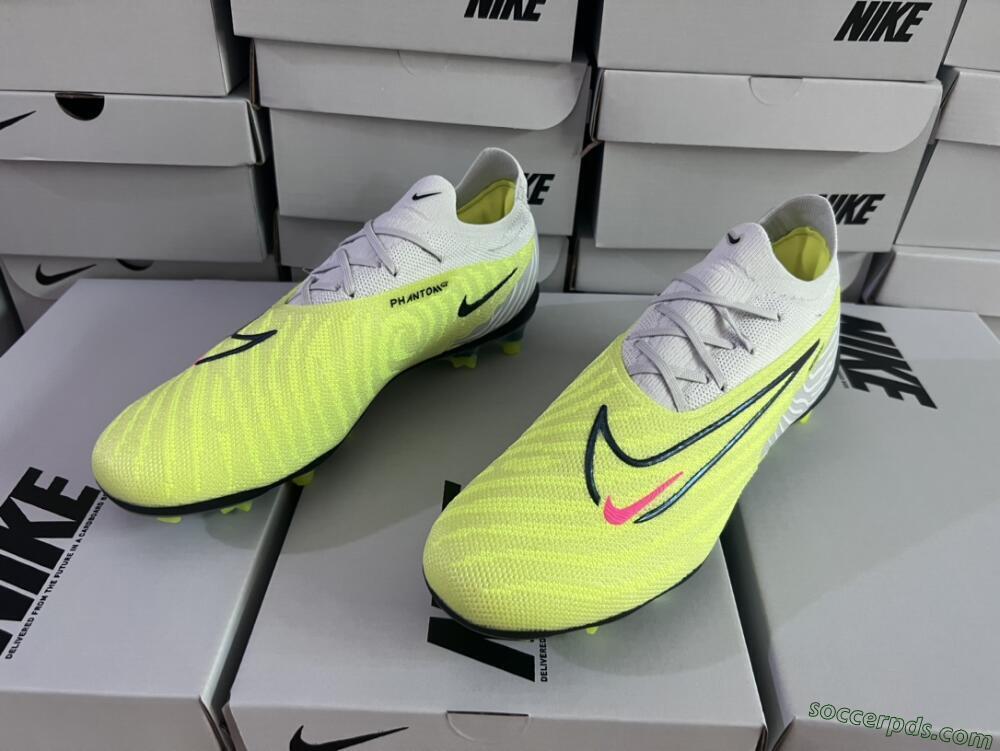 Nike Phantom GX Elite FG Low-Tops Football Boots - Green/White/Blue