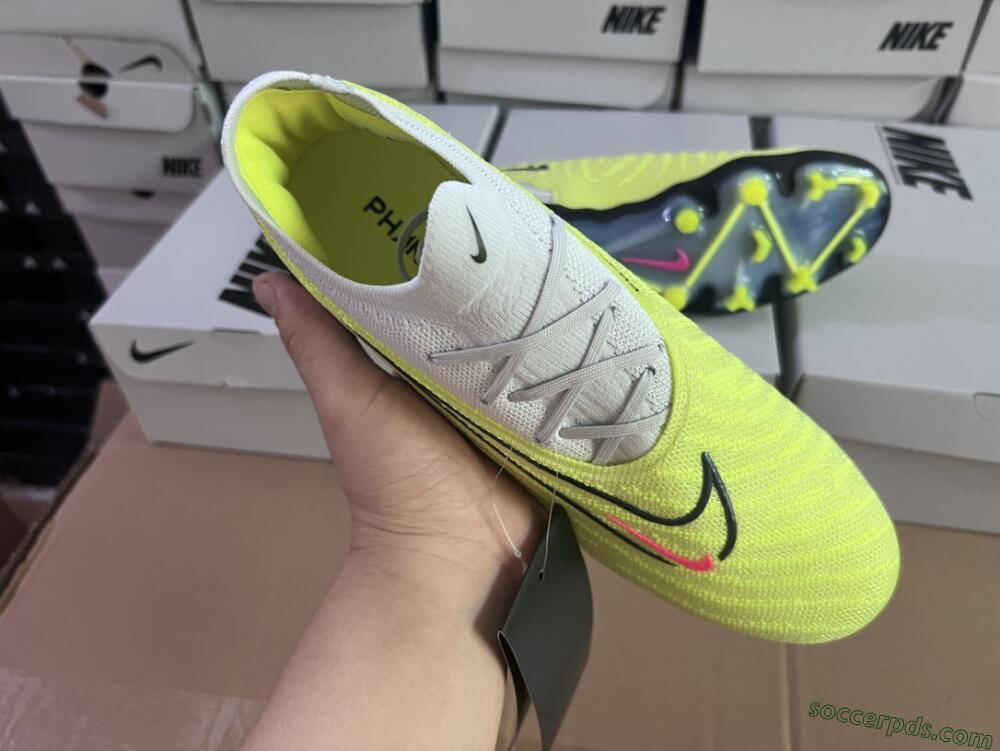 Nike Phantom GX Elite FG Low-Tops Football Boots - Green/White/Blue