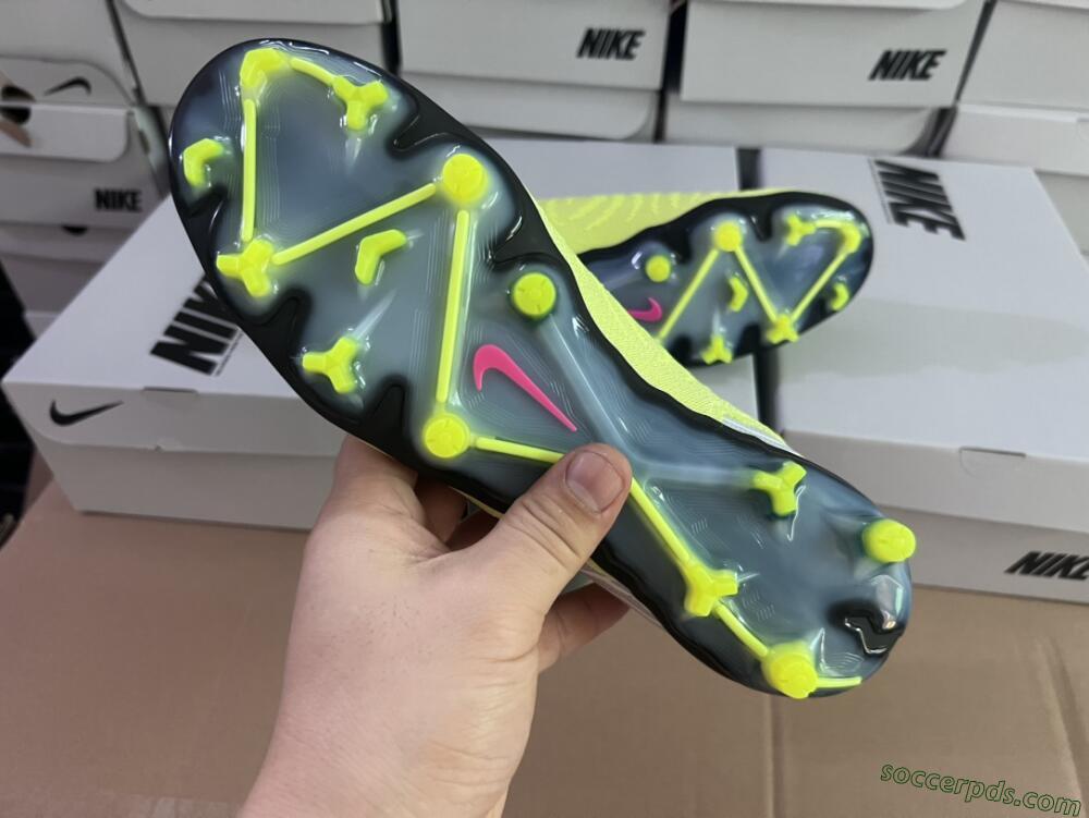 Nike Phantom GX Elite FG Low-Tops Football Boots - Green/White/Blue