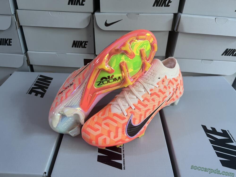 Nike Air Zoom Mercurial Vapor 15 Elite FG Low-Tops Football Boots - White/Orange/Black