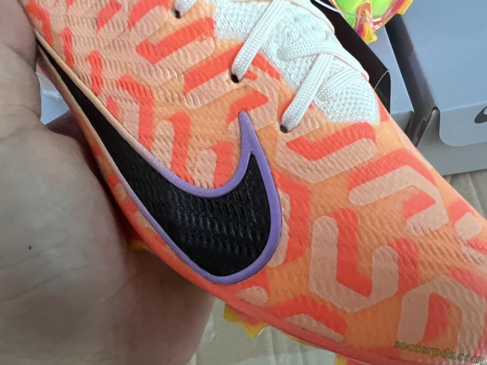 Nike Air Zoom Mercurial Vapor 15 Elite FG Low-Tops Football Boots - White/Orange/Black