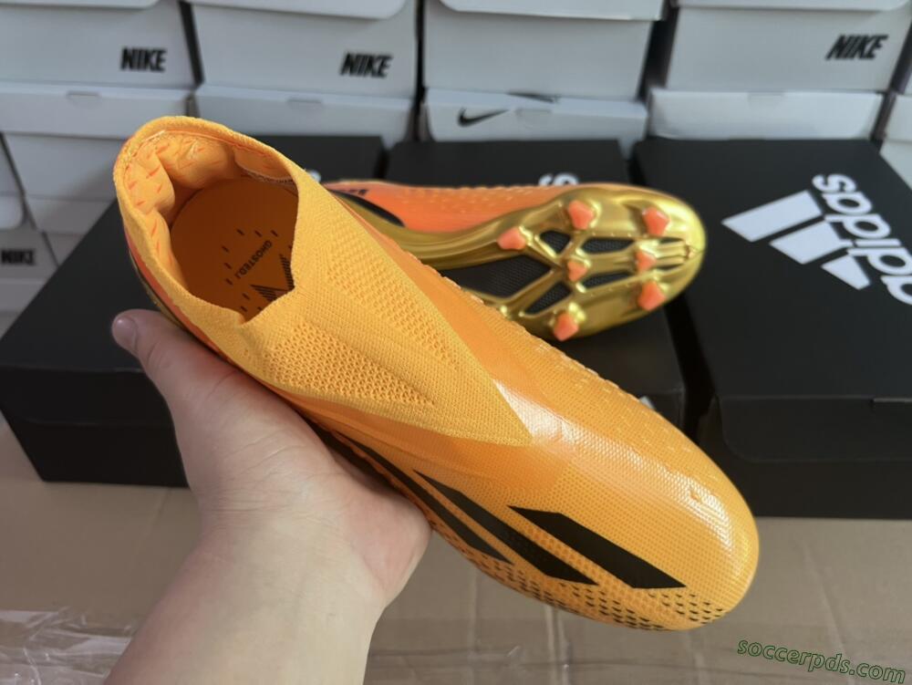 Adidas X Speedportal+ FG Low-Tops Football Boots - Orange/Black/Gold