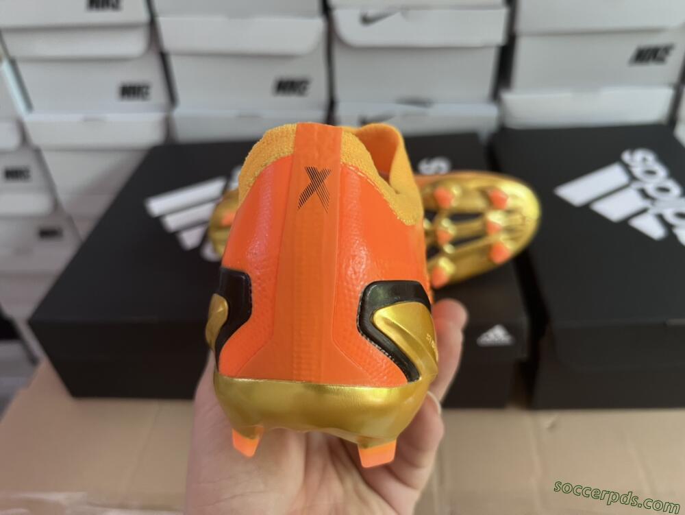 Adidas X Speedportal+ FG Low-Tops Football Boots - Orange/Black/Gold