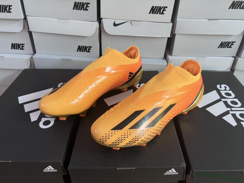 Adidas X Speedportal+ FG Low-Tops Football Boots - Orange/Black/Gold
