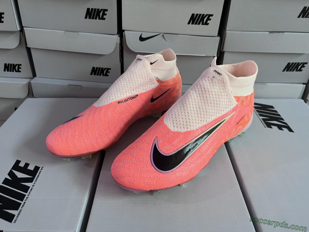 Nike Phantom GX DF Elite FG High-Tops Football Boots - Orange/Black/Purple