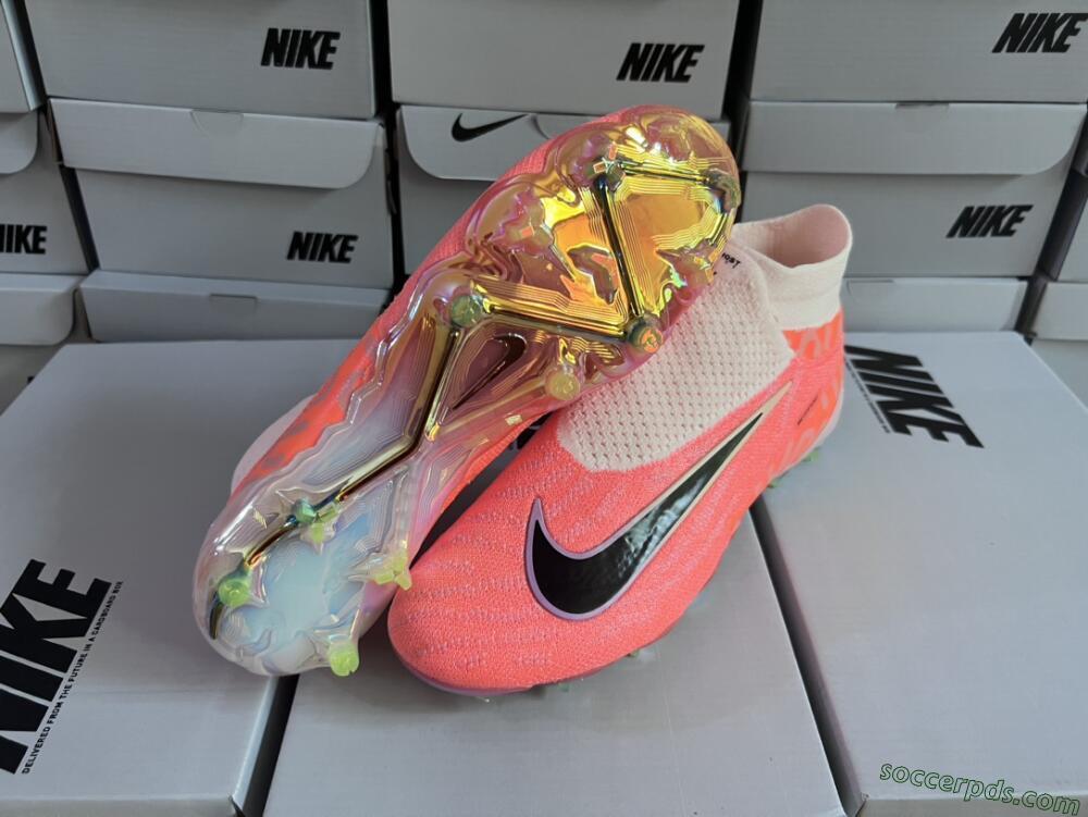 Nike Phantom GX DF Elite FG High-Tops Football Boots - Orange/Black/Purple