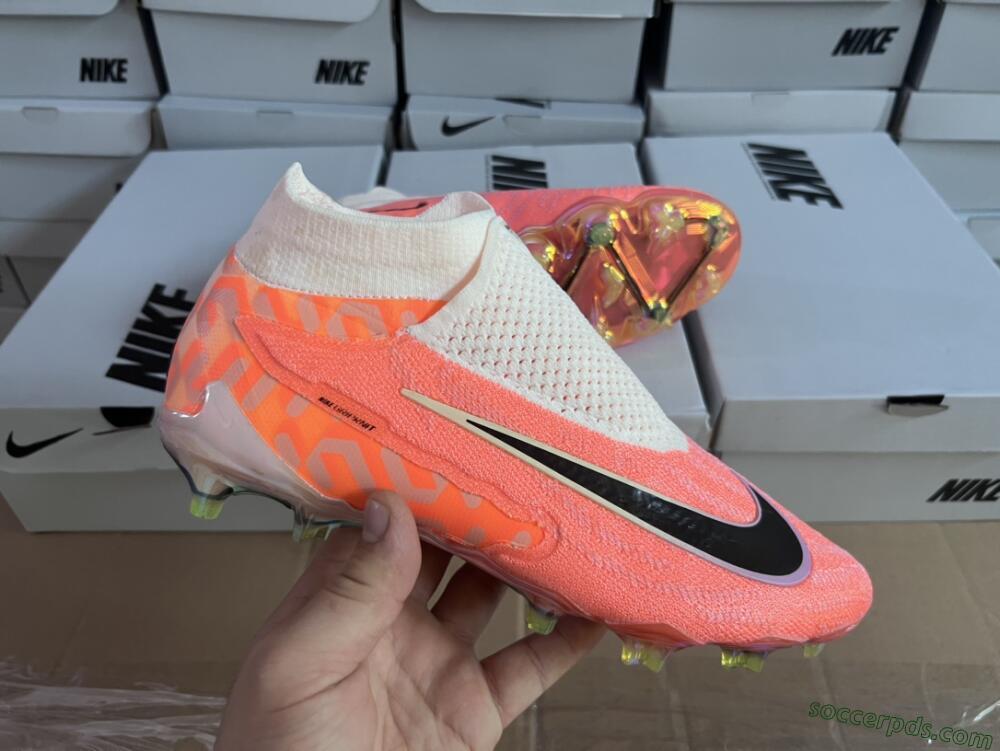 Nike Phantom GX DF Elite FG High-Tops Football Boots - Orange/Black/Purple