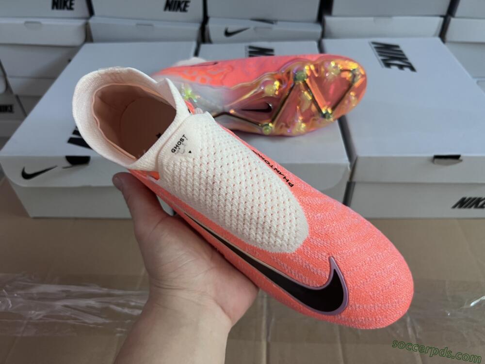Nike Phantom GX DF Elite FG High-Tops Football Boots - Orange/Black/Purple