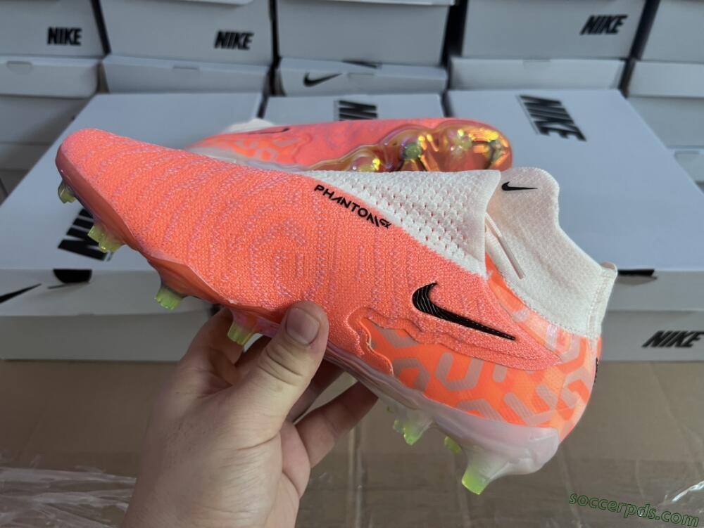 Nike Phantom GX DF Elite FG High-Tops Football Boots - Orange/Black/Purple