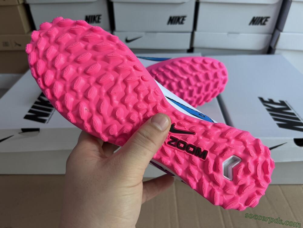 Nike Mercurial Vapor 15 Elite TF Low-Tops Football Shoes - White/Pink