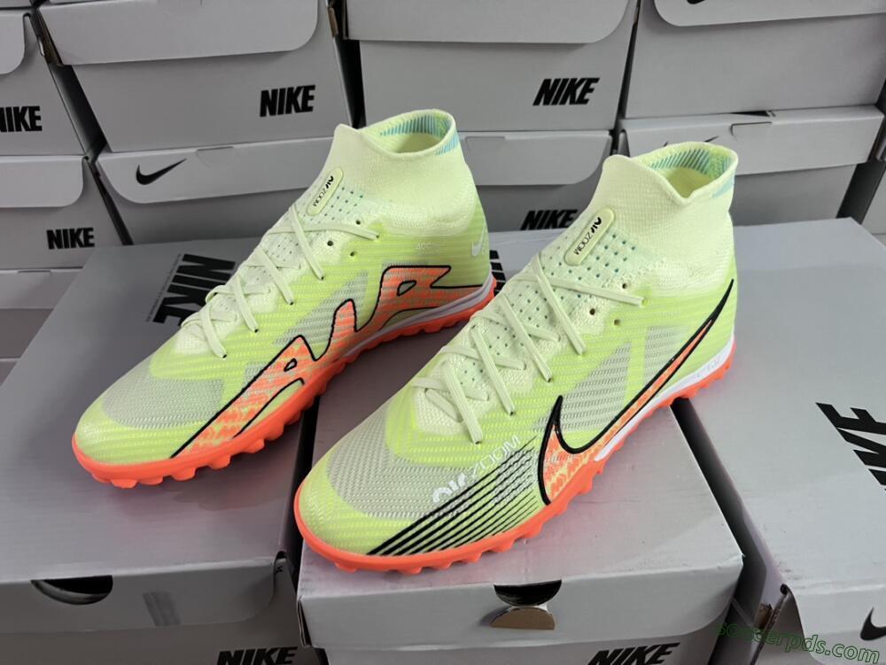 Nike Air Zoom Mercurial Superfly 15 Elite TF High-Tops Football Shoes - Yellow/Orange/Black