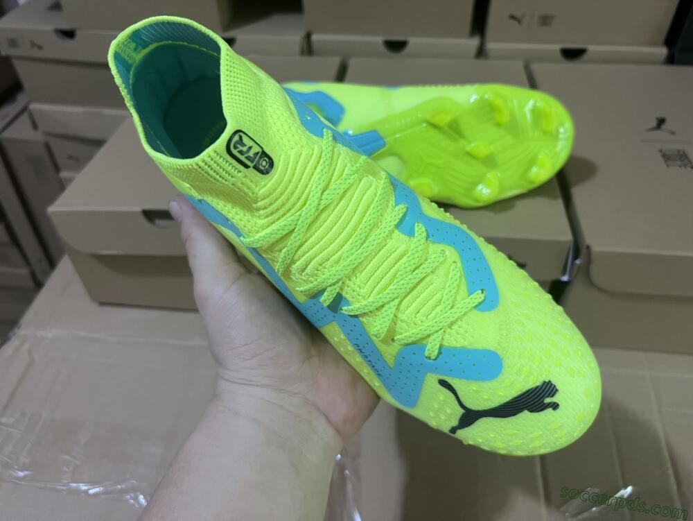 Puma Future Ultimate FG Low-Tops Football Boots - Green/Blue/Black