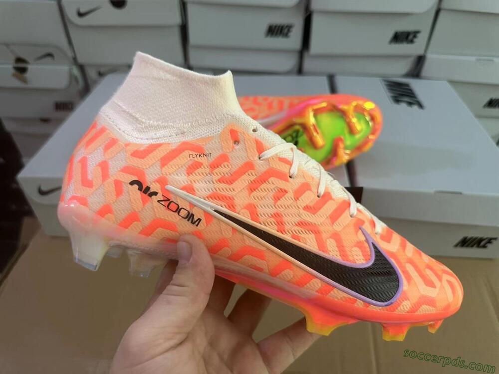 Nike Air Zoom Mercurial Superfly 9 Academy FG High-Tops Football Boots - Orange/Black/Purple