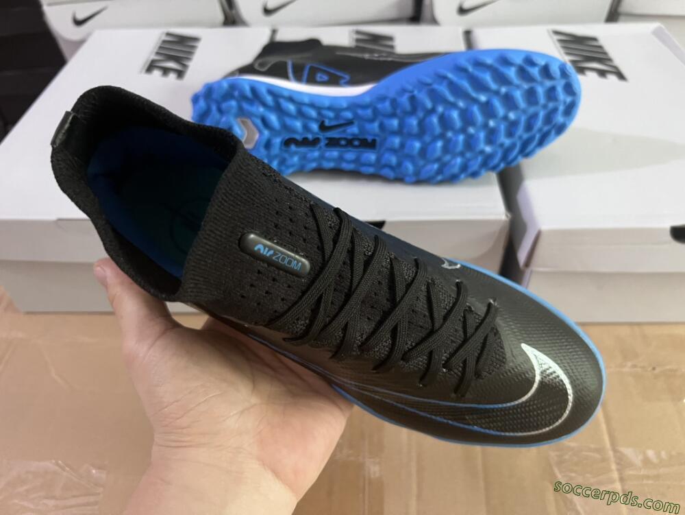 Nike Mercurial Superfly 9 Elite TF High-Tops Football Shoes - Black/Blue