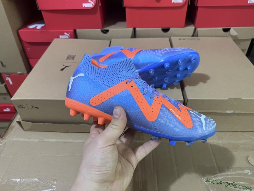 Puma Future Ultimate MG Low-Tops Football Boots - Blue/Orange/White