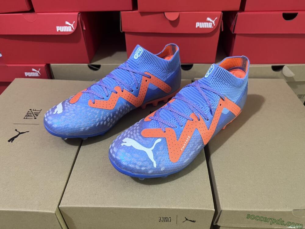 Puma Future Ultimate MG Low-Tops Football Boots - Blue/Orange/White