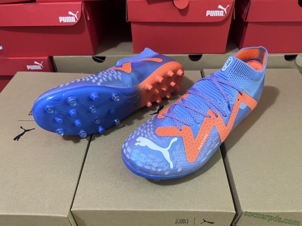 Puma Future Ultimate MG Low-Tops Football Boots - Blue/Orange/White