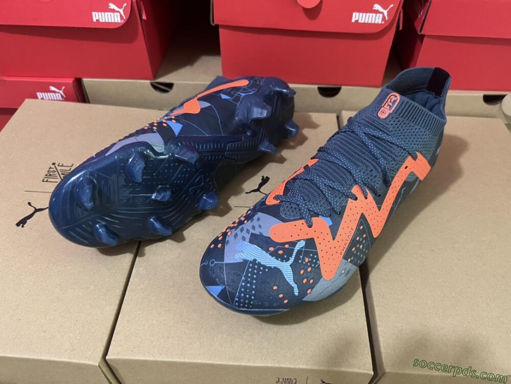 Puma Future Ultimate FG Low-Tops Football Boots - Blue/Yellow